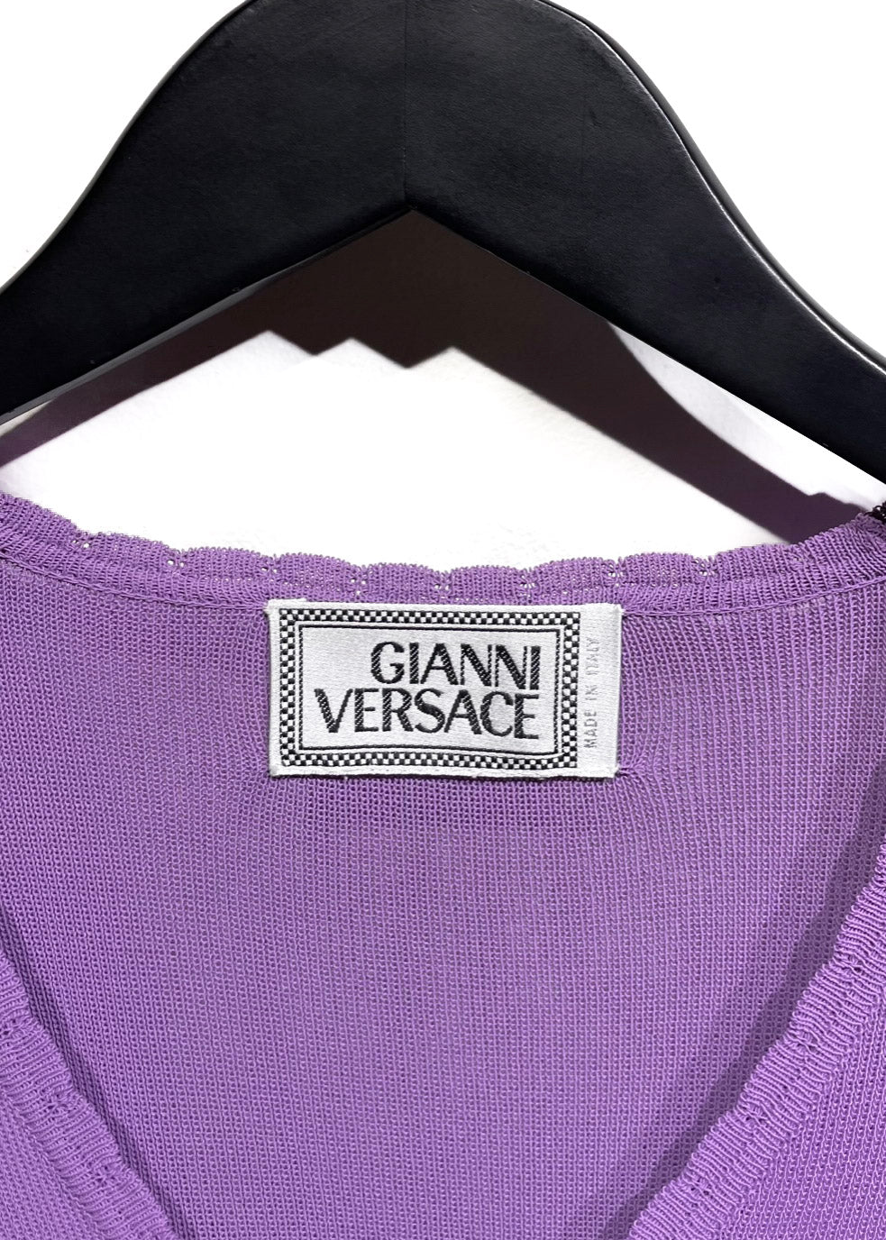 Cardigan lilas Gianni Versace